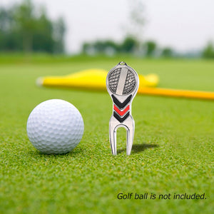 Golf Divot Tool With Ball Marker Accessories