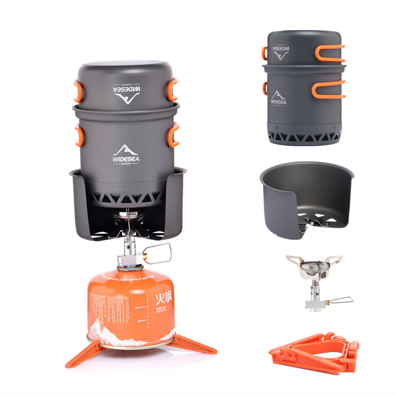 Widesea Heat Efficient Outdoor Camping Cookware Set