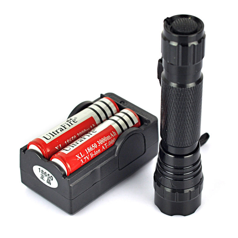 High Power Long Range Rechargeable LED Flashlight