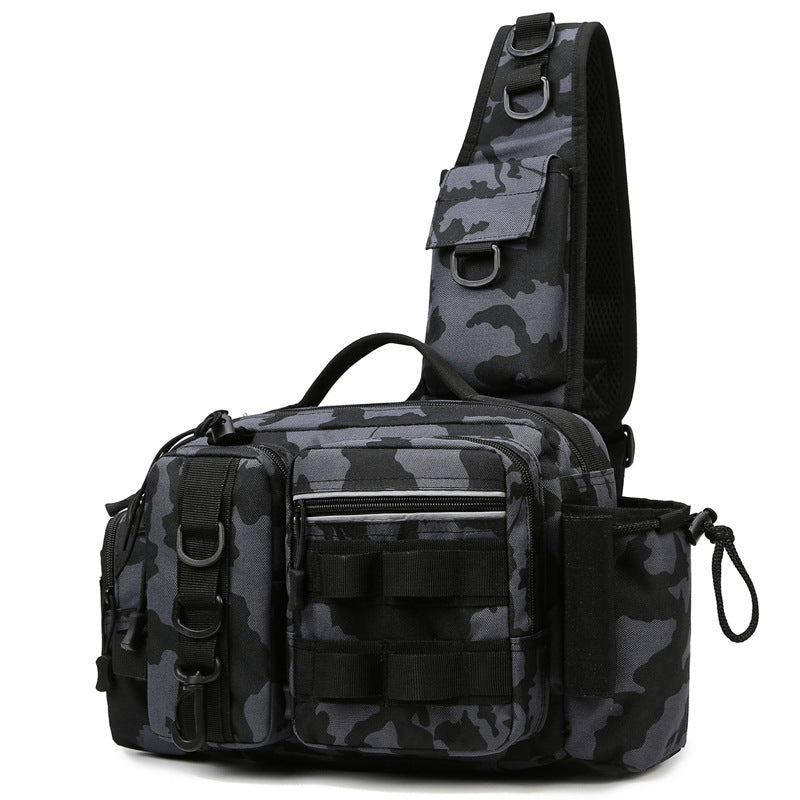 High Capacity Fishing Backpack With Rod Chest Pack Bag