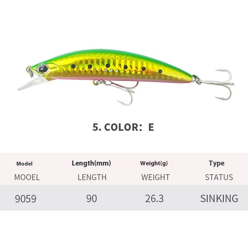Submerged Sea Fishing Lure For Casting And Tossing