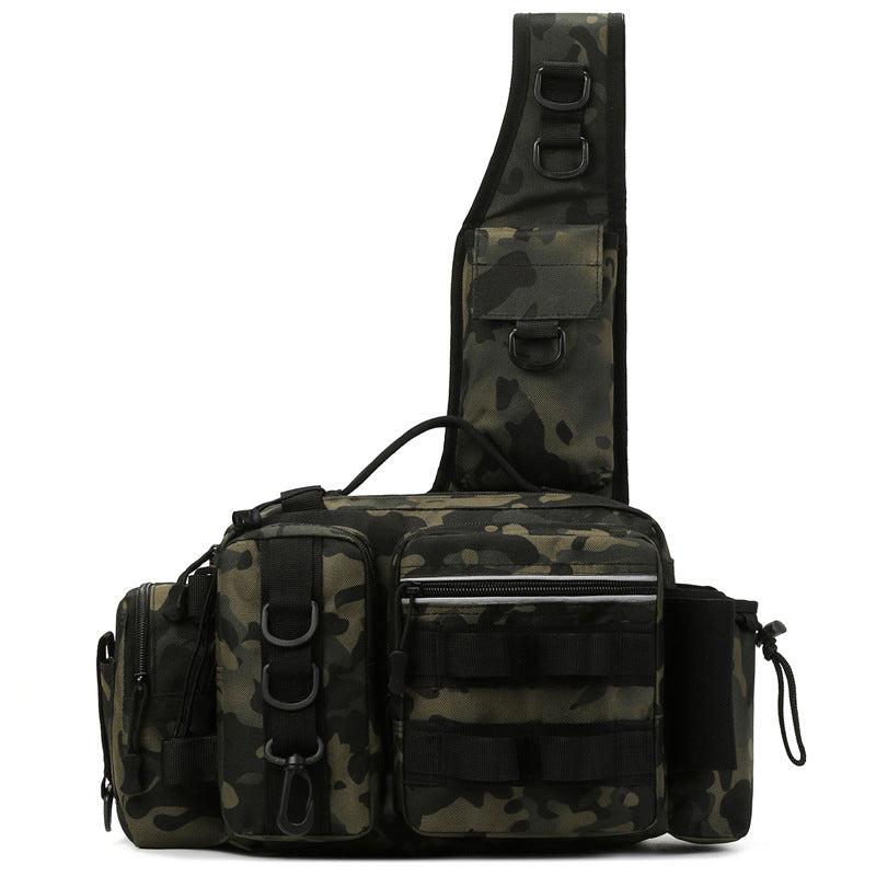 High Capacity Fishing Backpack With Rod Chest Pack Bag