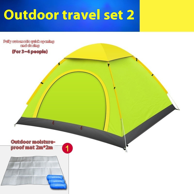 Automatic Multi Person Double Door Camping Tent