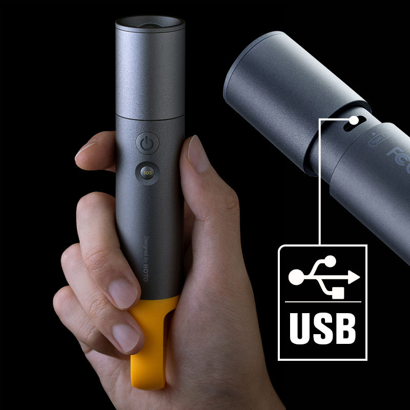 Lumen Bright Zoomable Camping Flashlight Long Battery Life