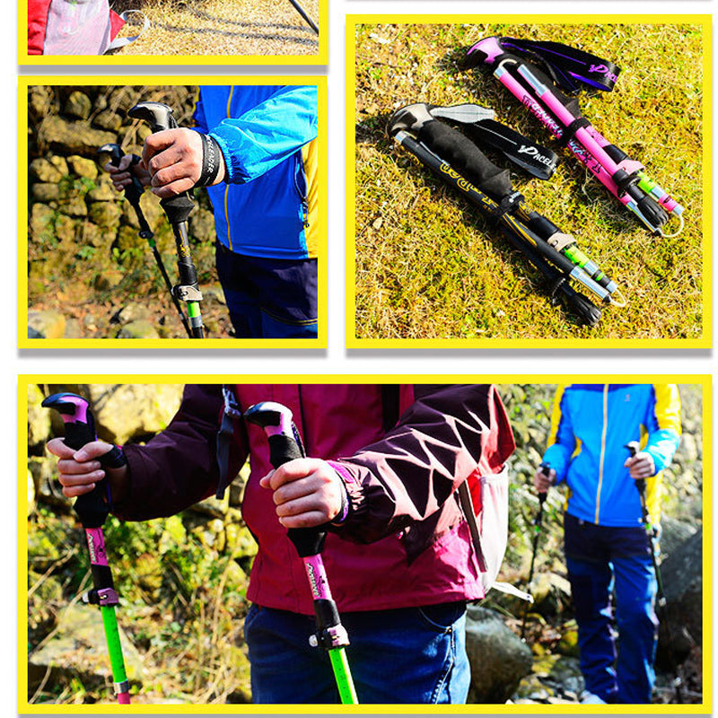 Outdoor Carbon Fiber Folding Trekking Poles