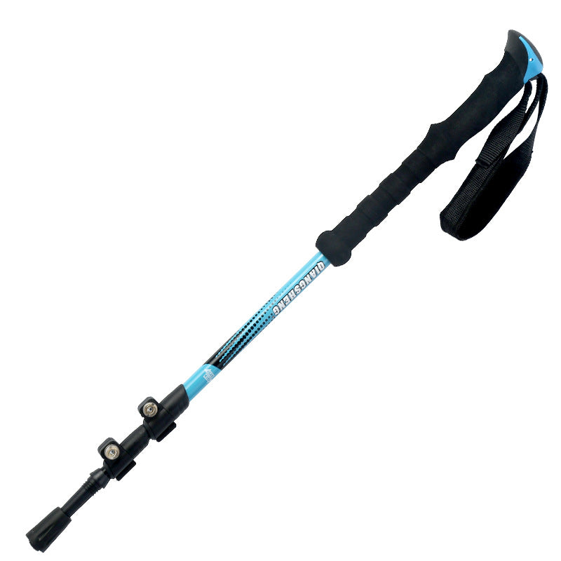 Outdoor Telescopic Trekking Pole Straight Handle Outer Lock