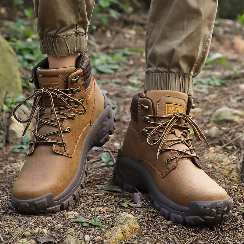 High-Top Outdoor Hiking Boots Large Size Training Shoes