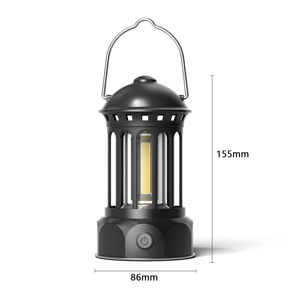 Portable COB Retro Camping Lantern Tent Light