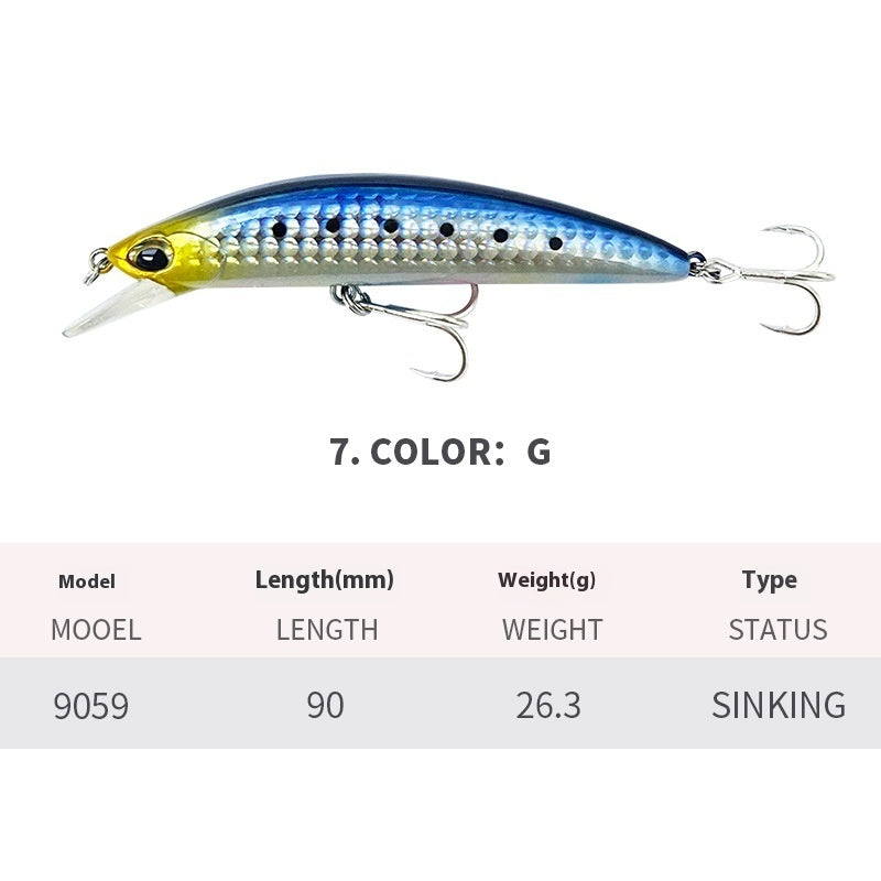 Submerged Sea Fishing Lure For Casting And Tossing