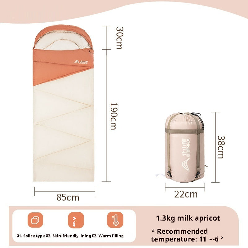 Thickened Warm Cold Protection Camping Sleeping Bag