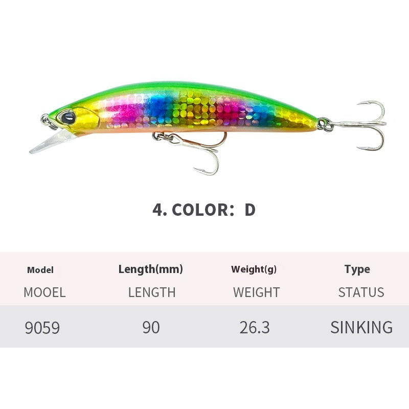 Submerged Sea Fishing Lure For Casting And Tossing
