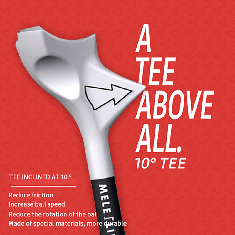 Durable Golf Ball Tee With 10 Degree Balance Design