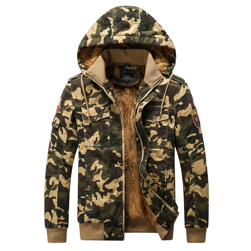 Men’s Casual Camouflage Printed Jacket Outerwear