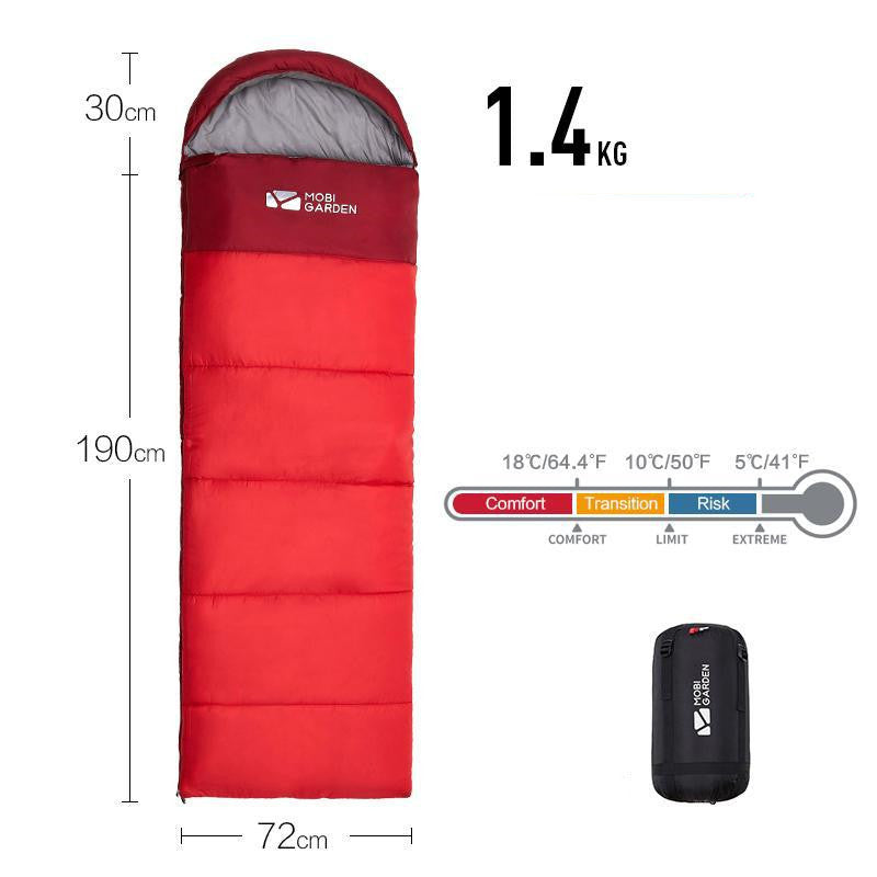 Winter Thickened Mummy Sleeping Bag For Camping