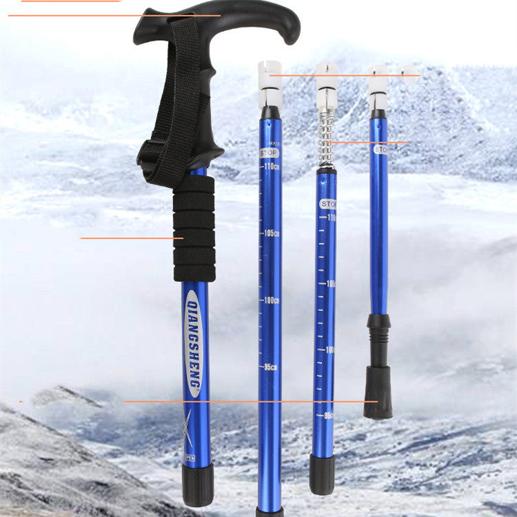 Aluminum Alloy Telescopic Camping Trekking Pole