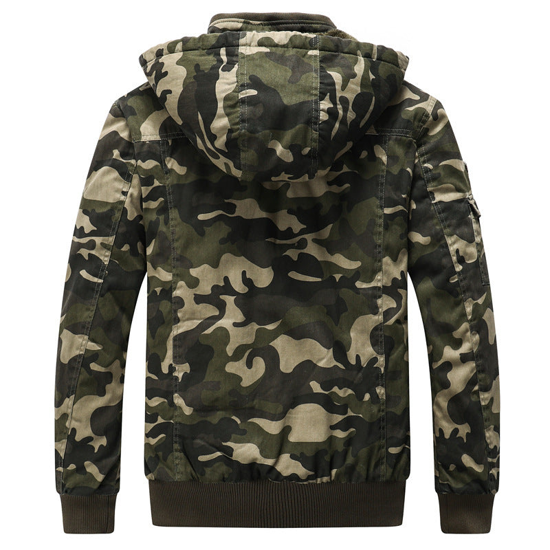 Men’s Casual Camouflage Printed Jacket Outerwear