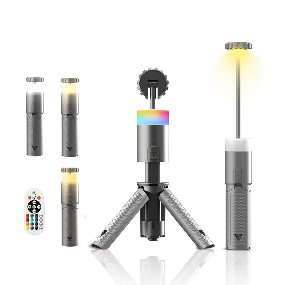 Portable Aluminum Alloy Camping Lantern With Retractable Stand