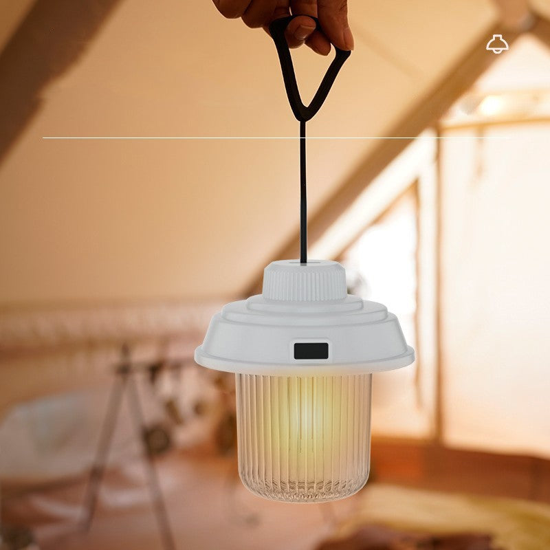 Multi-Function Rechargeable Retro Camping Lantern Portable Light