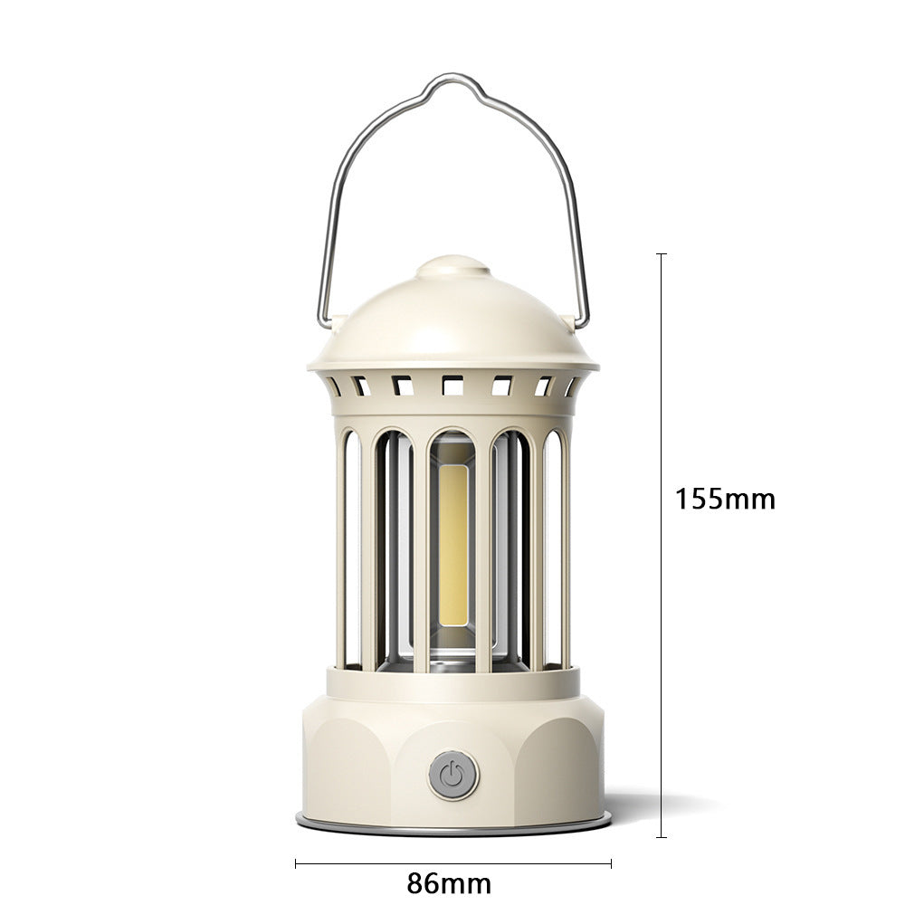 Portable COB Retro Camping Lantern Tent Light