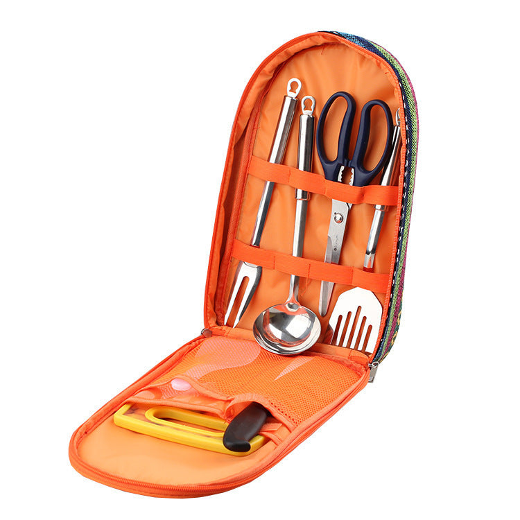 Outdoor BBQ Cookware Chopping Board And Knife Set