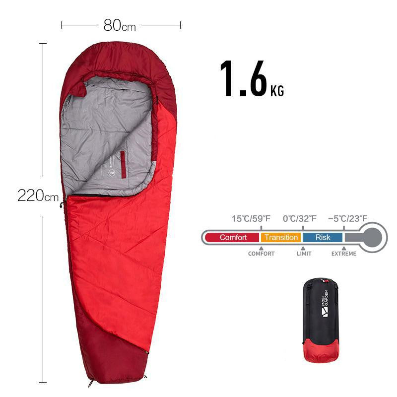 Winter Thickened Mummy Sleeping Bag For Camping