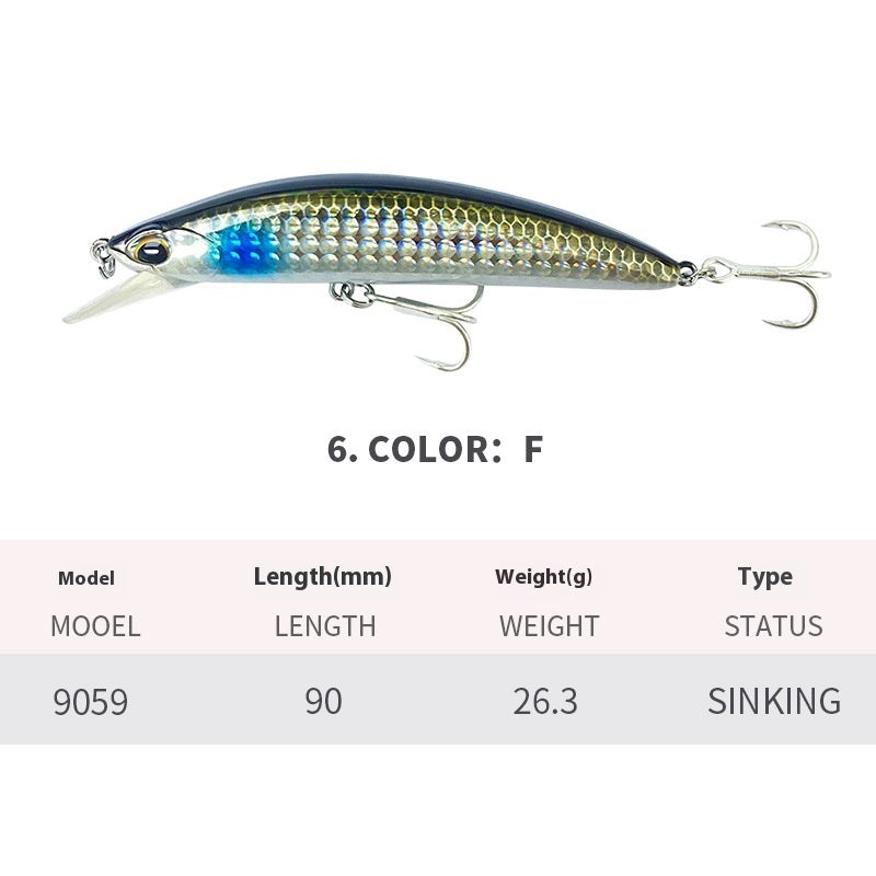 Submerged Sea Fishing Lure For Casting And Tossing