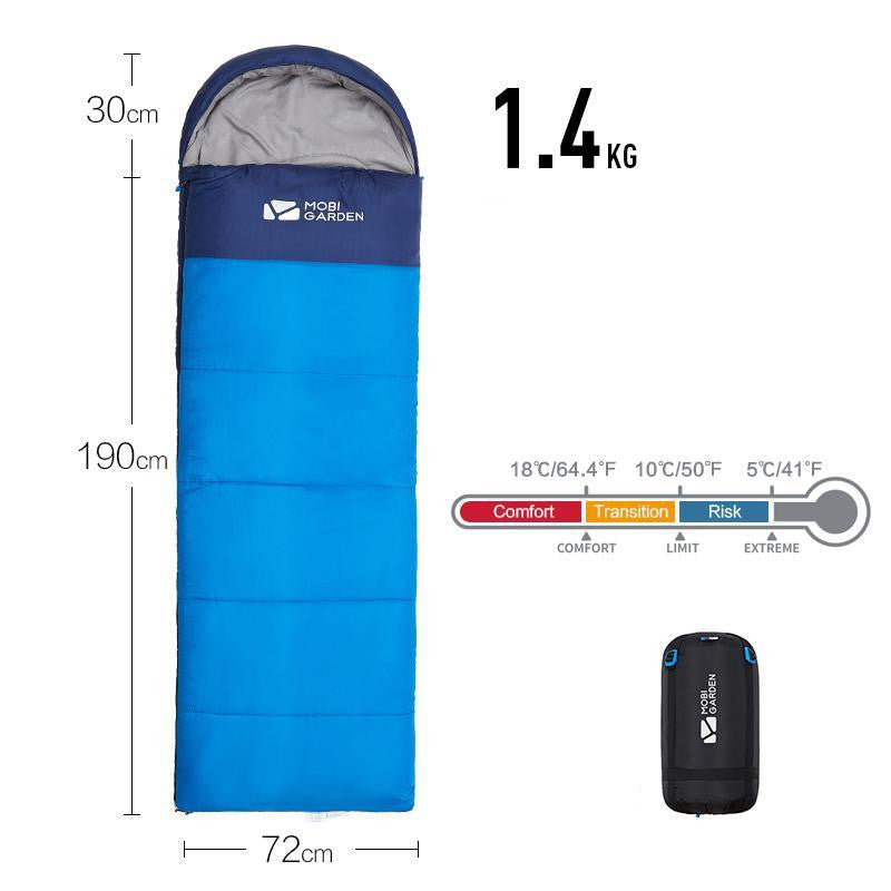 Winter Thickened Mummy Sleeping Bag For Camping