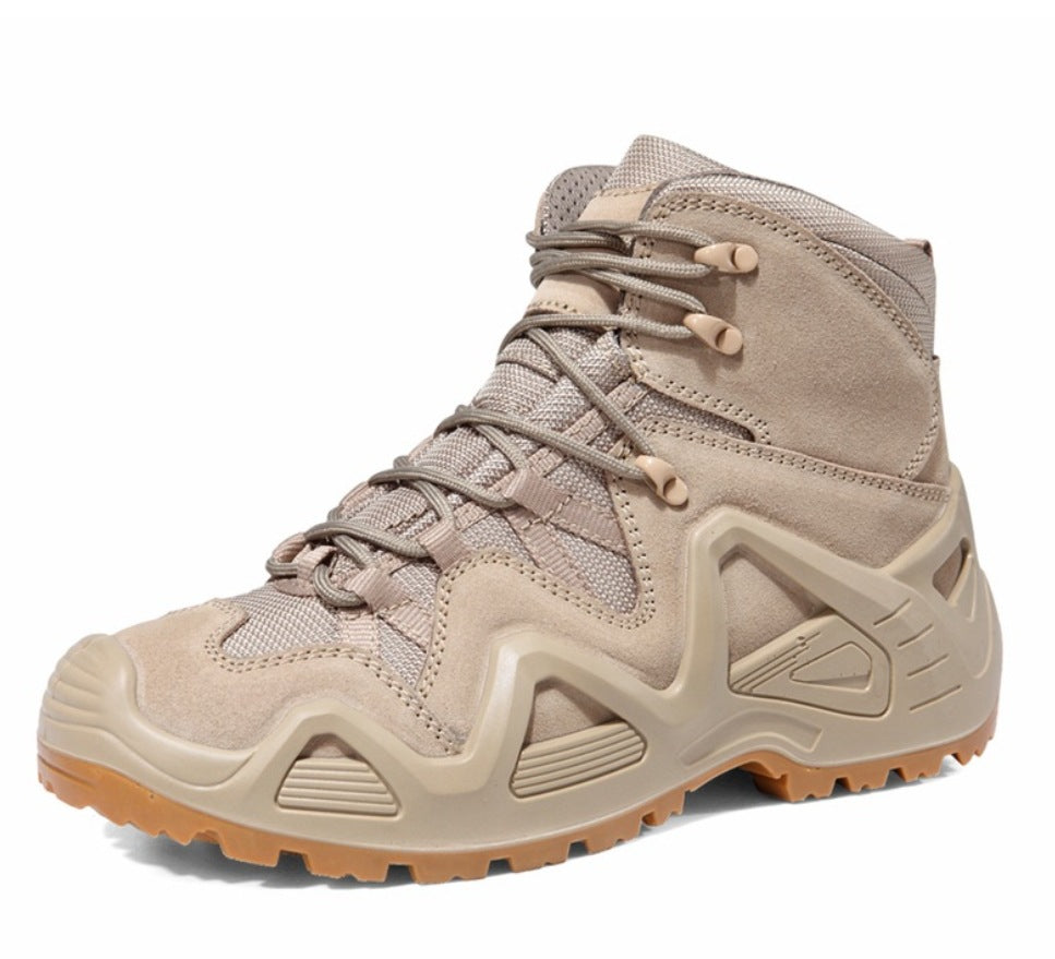 Mid-High Top Military Combat Hiking Boots