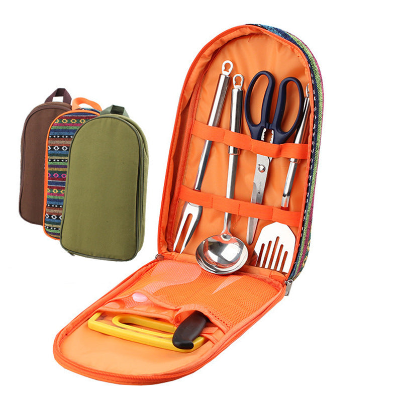 Outdoor BBQ Cookware Chopping Board And Knife Set