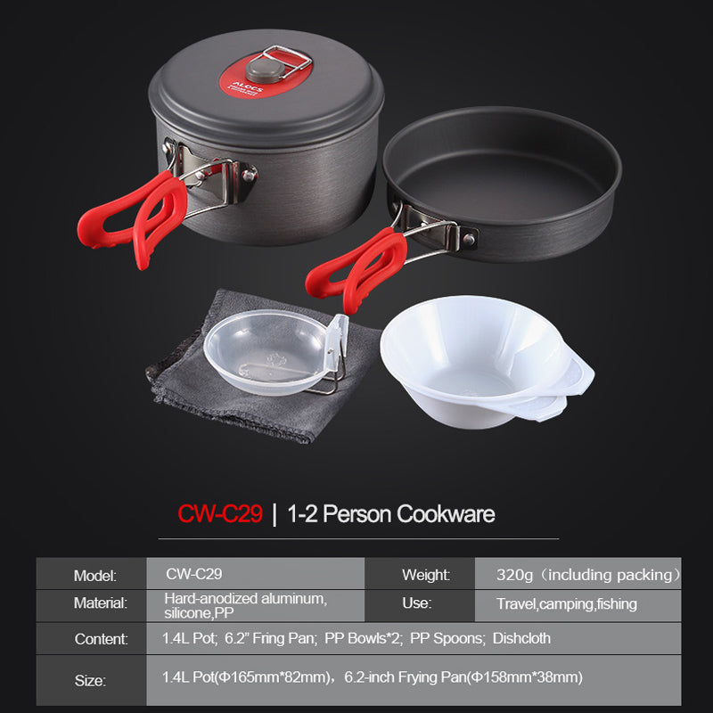 Portable Outdoor Camping Cookware Pot Set