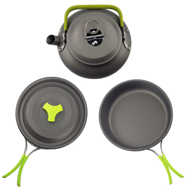 Folding Mini Camping Cookware Set With Pots